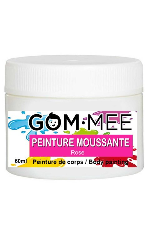 Peinture moussante nettoyant pour le corps Rose 60g - gommee - Boutique friperie le placard de Jeanne et cie