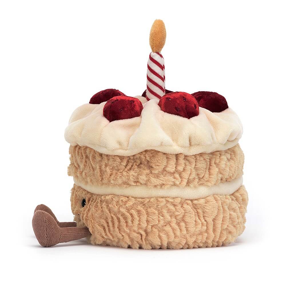 Peluche amuseable birthday cake Jellycat - Boutique friperie le placard de Jeanne et cie