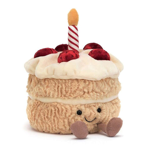 Peluche amuseable birthday cake Jellycat - Boutique friperie le placard de Jeanne et cie