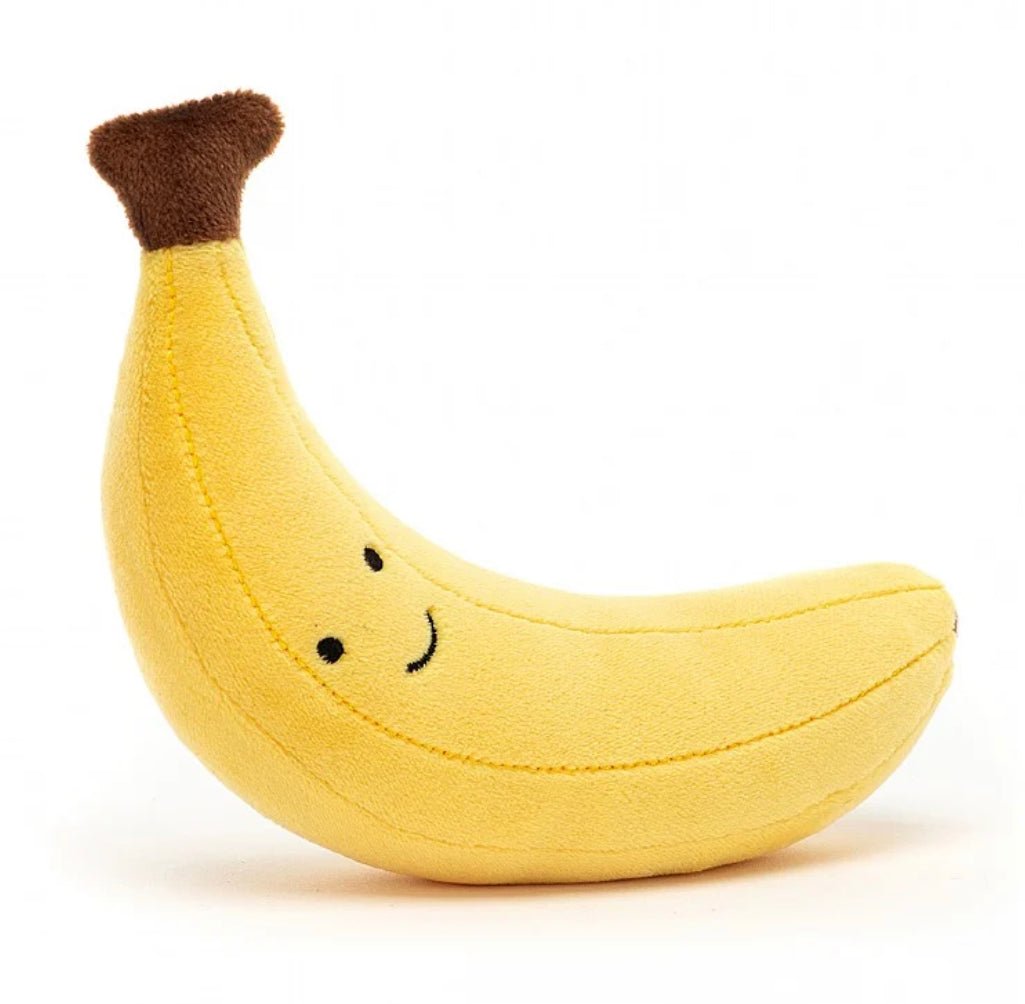 Peluche banane fabuleuses amuseable Jellycat - Boutique friperie le placard de Jeanne et cie