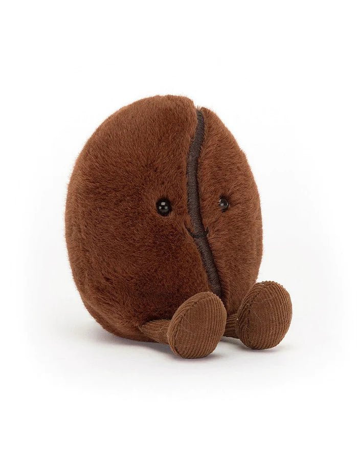 Peluche grain de café - amusebale coffee bean Jellycat - Boutique friperie le placard de Jeanne et cie