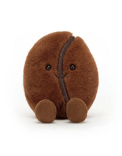 Peluche grain de café - amusebale coffee bean Jellycat - Boutique friperie le placard de Jeanne et cie