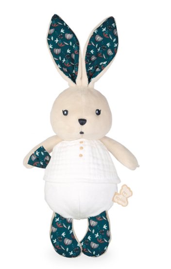 Peluche lapin k'doux Bleu - Boutique friperie le placard de Jeanne et cie