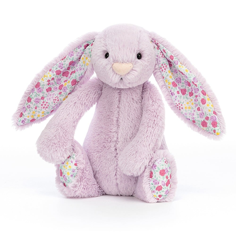 Peluche Lapin Oreilles fleuris - Blossom Jasmine beige petit Jellycat - Boutique friperie le placard de Jeanne et cie