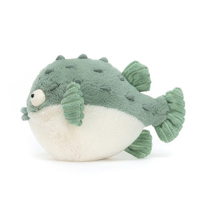 Peluche Pacey puffer fish - Jellycat - Boutique friperie le placard de Jeanne et cie