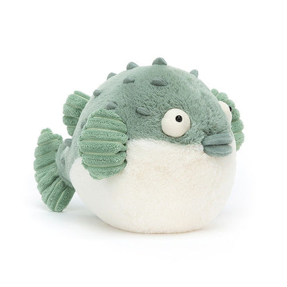 Peluche Pacey puffer fish - Jellycat - Boutique friperie le placard de Jeanne et cie