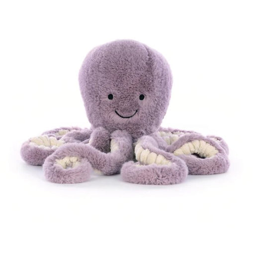 Peluche Pieuvre Maya Jellycat - Boutique friperie le placard de Jeanne et cie