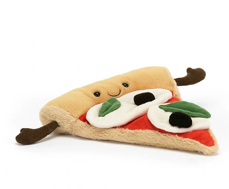 Peluche pizza amuseable Jellycat - Boutique friperie le placard de Jeanne et cie