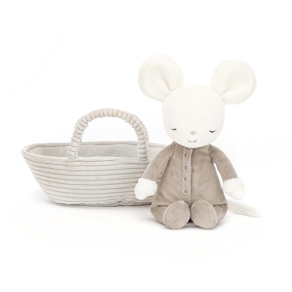 Peluche Souris - Rock-a-bye Mouse Jellycat - Boutique friperie le placard de Jeanne et cie