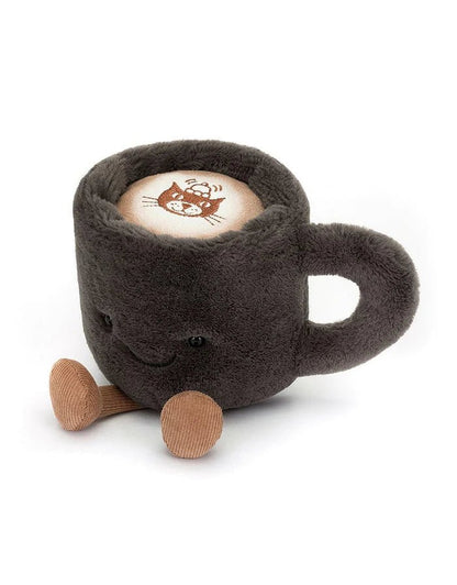 Peluche tasse de café - amuseable coffee cup Jellycat - Boutique friperie le placard de Jeanne et cie