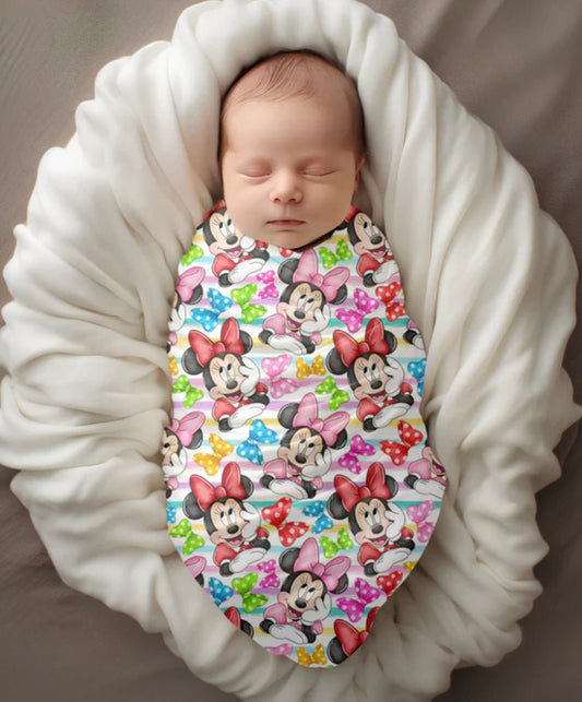 Pré-vente - Mousseline minnie Mini Biscuit - Boutique friperie le placard de Jeanne et cie