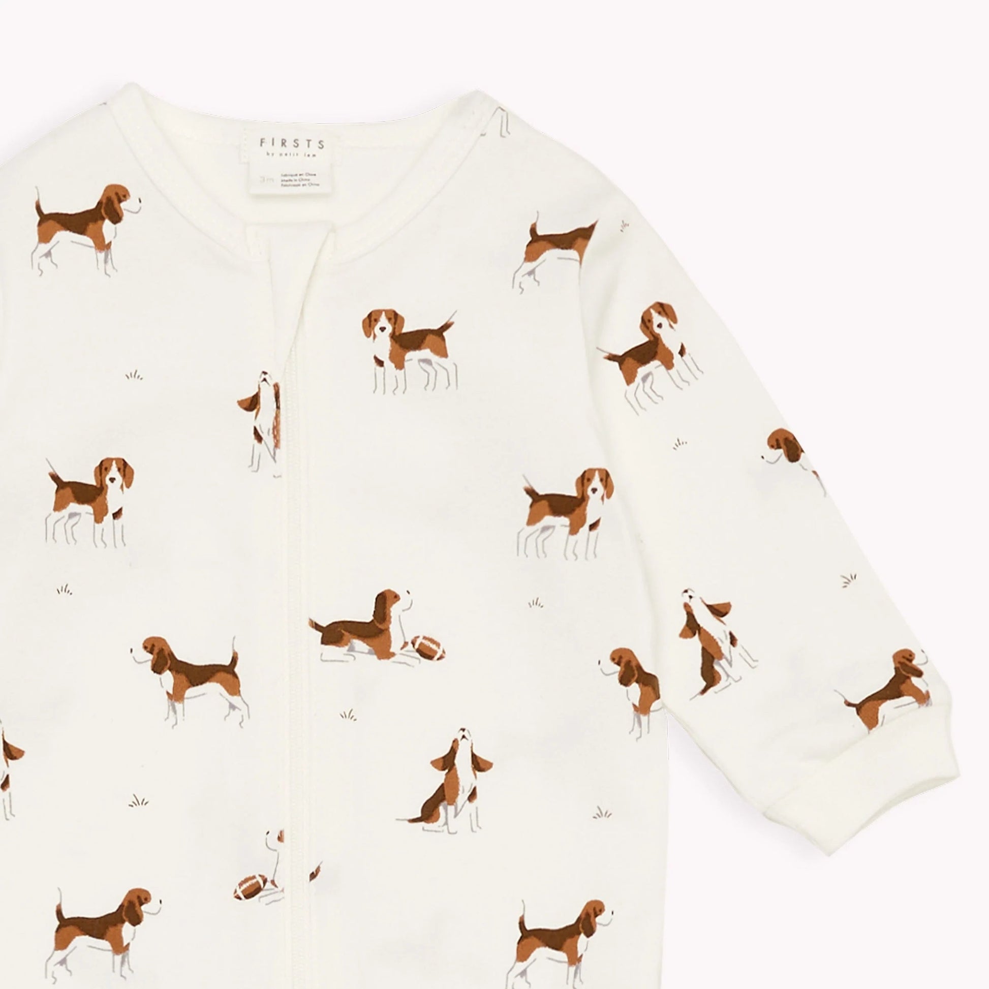 Pyjama Beagle - Firsts by Petit Lem - Boutique friperie le placard de Jeanne et cie