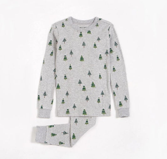 Pyjama sapins de Noël bébé Petit Lem - Boutique friperie le placard de Jeanne et cie