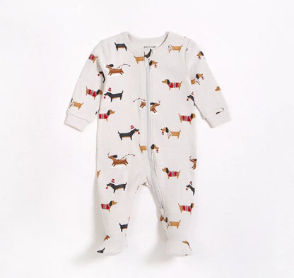 Pyjama Teckel bébé - Petit Lem - Boutique friperie le placard de Jeanne et cie
