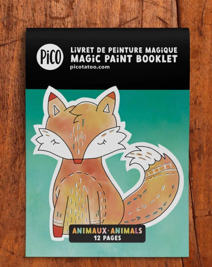 Tatouages temporaires Livret de peinture animaux Pico Tatoo - Boutique friperie le placard de Jeanne et cie