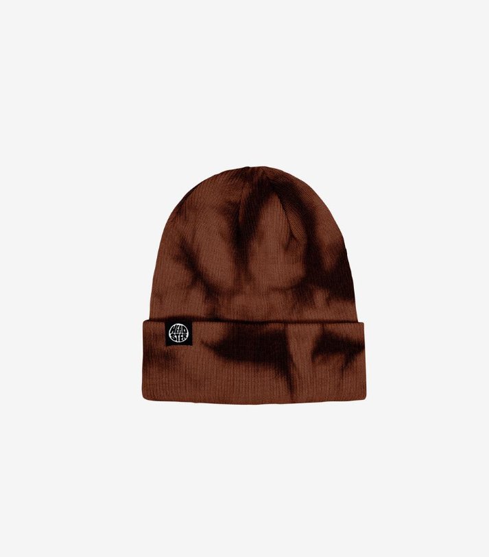 Tuque Beanie Tie Dye Ginger cookie - Headster - Boutique friperie le placard de Jeanne et cie