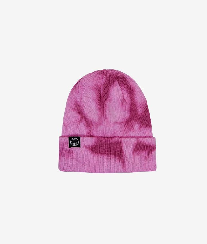 Tuque Beanie Tie Dye Smart Pink - Headster - Boutique friperie le placard de Jeanne et cie