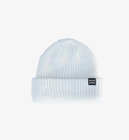 Tuque Minimale enfants blanc - Headster - Boutique friperie le placard de Jeanne et cie