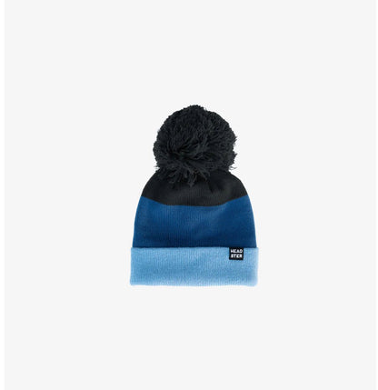 Tuque tricolore enfants bleu indigo - Headster - Boutique friperie le placard de Jeanne et cie