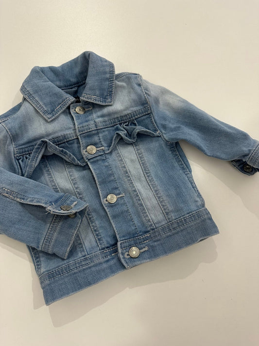 Veste jeans 6mois - Boutique friperie le placard de Jeanne et cie